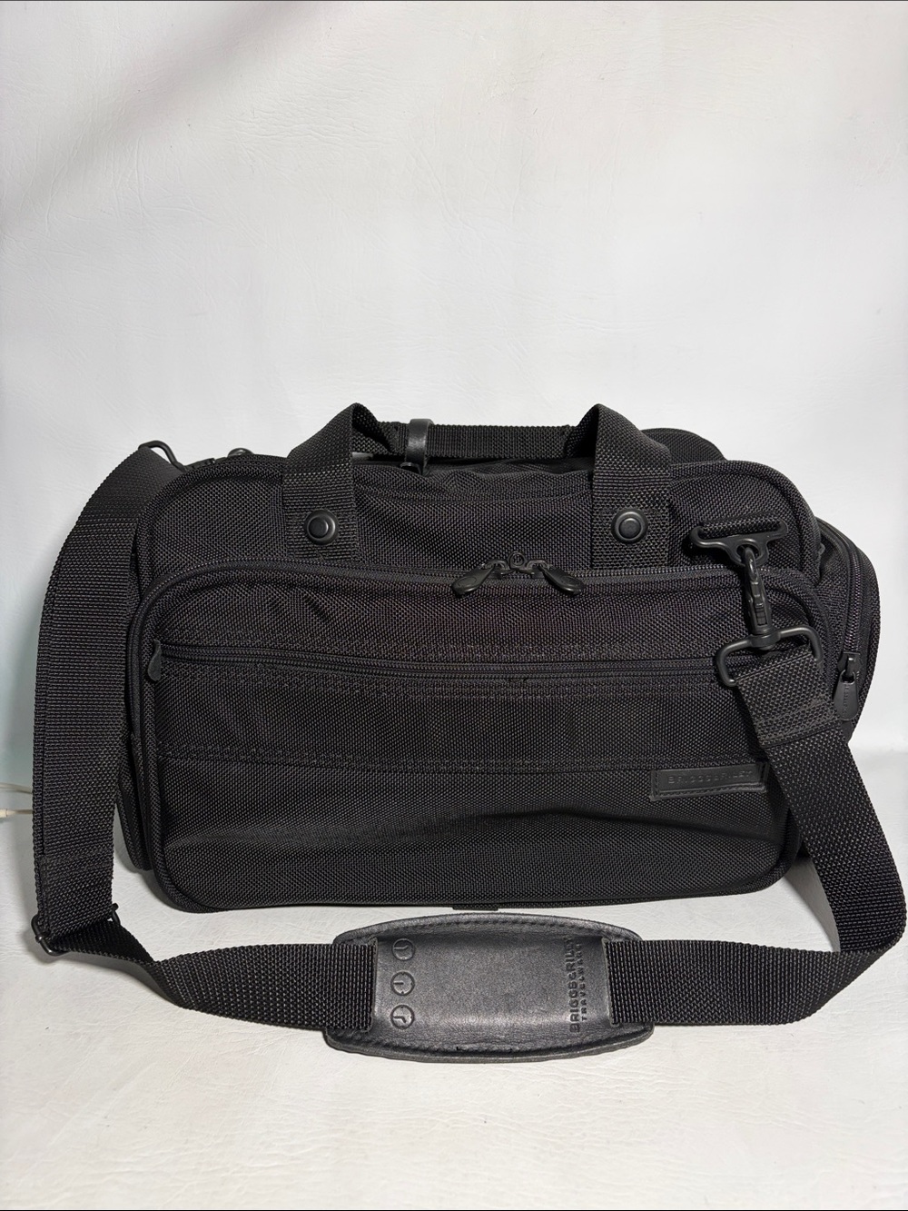 Briggs & Riley Travelware Black Ballistic Nylon Duffle Duffel Bag Weekender Bag